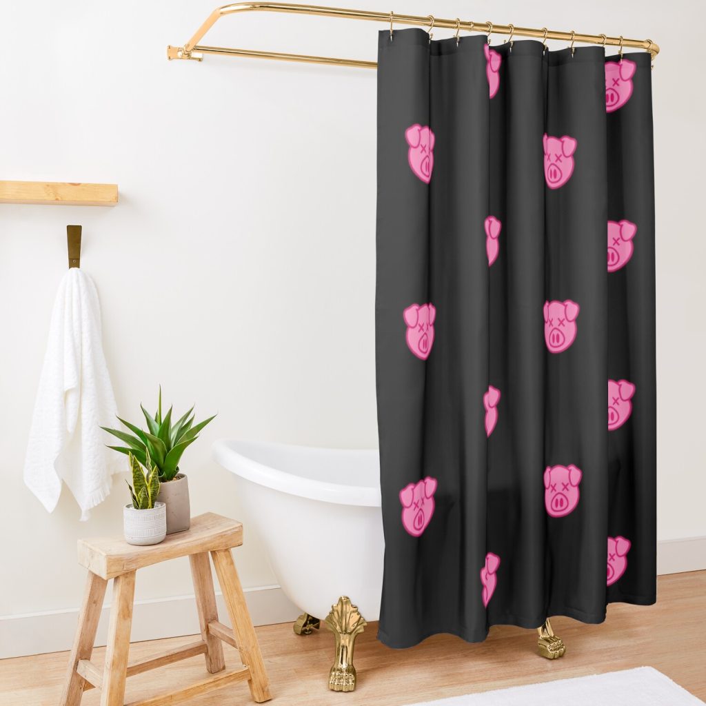 Shane Pig Shower Curtain Official Shane Dawson Merch