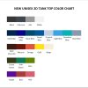 tank top color chart - Shane Dawson Shop